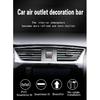10Pcs Colorful Car Air Conditioner Vent Outlet Trim Decor Strips U Shape Moulding PVC  Colorful Shiny Car Trim Strips Decoration