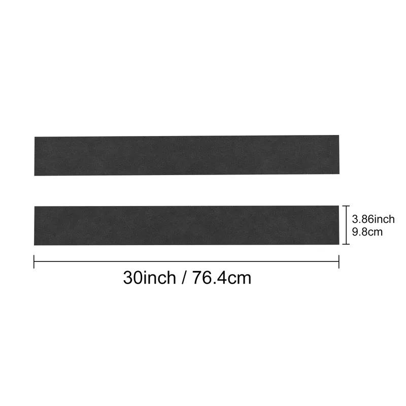 For BMW Mini Cooper S F66 F67 2024 2025 Car Door Sill Stickers Threshold Protector PU Leather Carbon Texture Decals Accessories