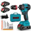Makita Compatible Electric Torque Adjustable LED Easy To Use Even for DIY Furniture Power Tool Unit Case Screwdriver/Drill, 18V, 24+1 Levels,