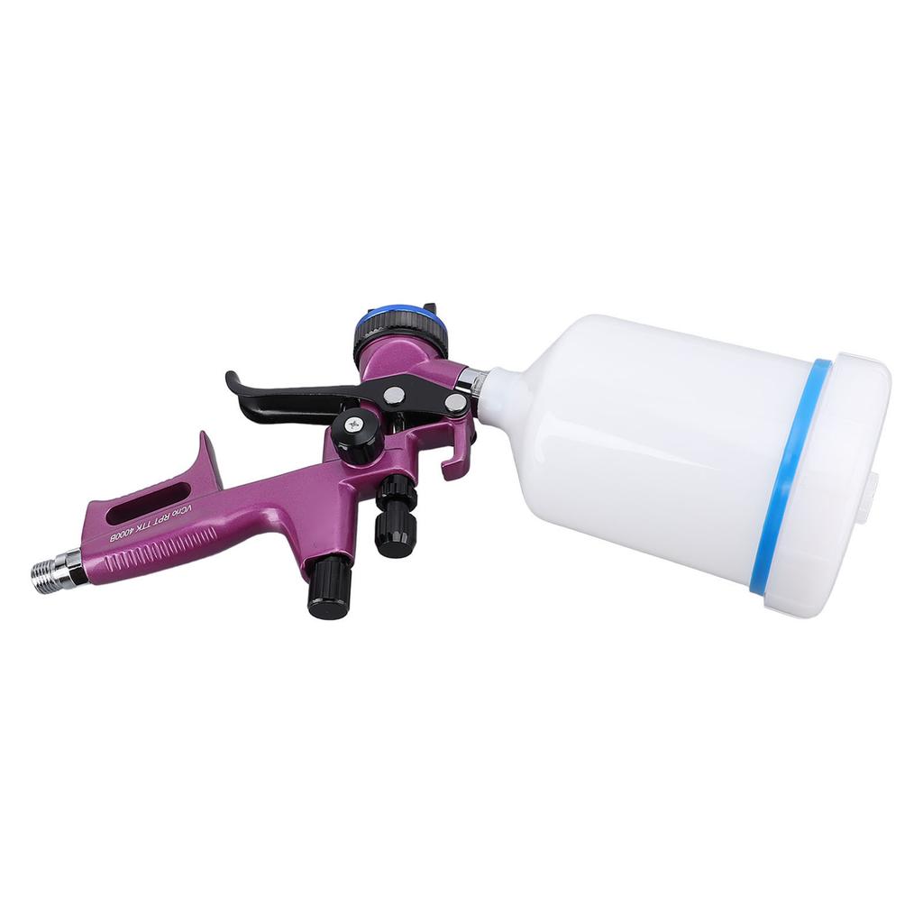 HVLP Spray Gun Kit with 1.3mm Tip 600ml Cup Professional Paint Sprayer 4000B for Furniture Wall Art
