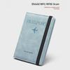 Cross-Border PU Leather RFID Travel Wallet & Passport Holder