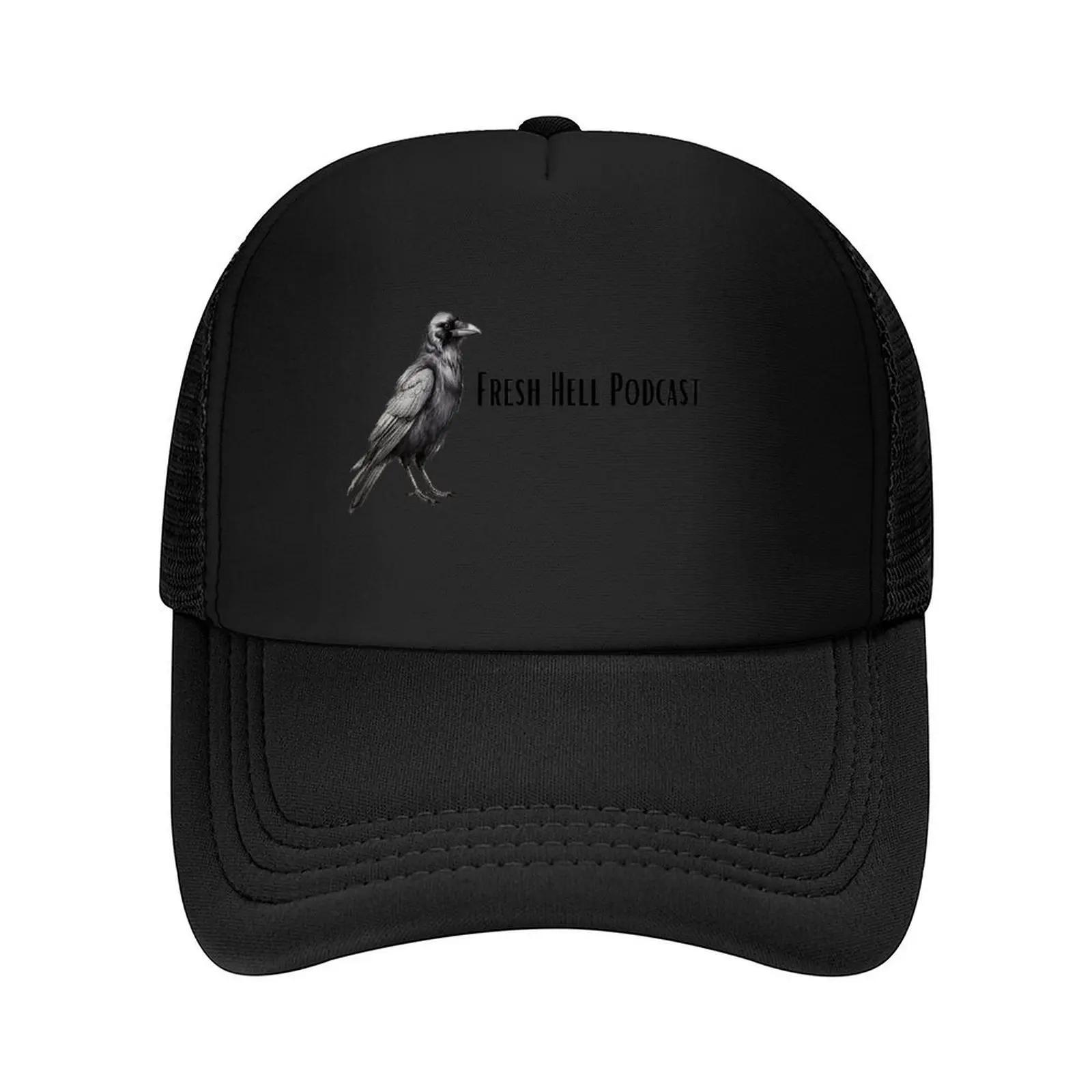 

Crow Fresh Hell Podcast Baseball Cap Male hat derby hat custom Hat Winter Womens Hats Mens