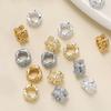 2Pcs/Pack 14/18k Gold Color Plated Big Hole Round Spacer Beads With Zircon for DIY Jewelry Bracelet Necklace Making Accessories