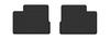 Rear Rubber Car Mats (2 Pcs), Universal For: Chevrolet Aveo I T200 / T250 Hatchback, Sedan (2002-2011)