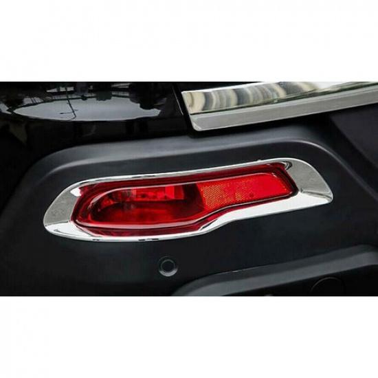 For Jeep Cherokee 2014-2018 Chrome Rear bumper Fog Light Lamp Cover Trim Frame