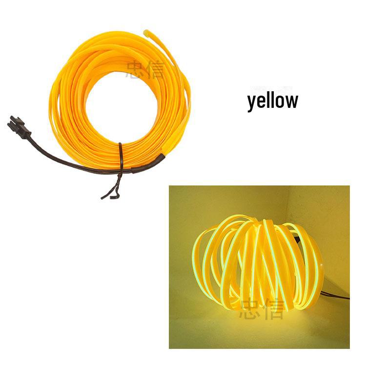 5m Clip-On LED Interior Cold Light for Cars and Motorcycles