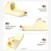Chikoku Cute Cat Slippers for Women Summer New Indoor Home Thick Sole Cartoon Outdoor Sandals