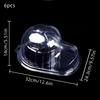 6pcs Transparent Hats Storage Box Display Stands Organizer Dustproof Baseball Cap and Bucket Hat Collection Boxes Wall Display