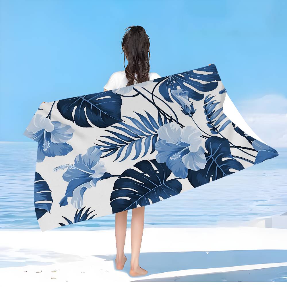 Klassisches Monstera Deliciosa Mikrofaser Strandtuch Saugfähig Schnelltrocknend Weich Yoga Schwimmen Resort Bergsteigen Handtuch