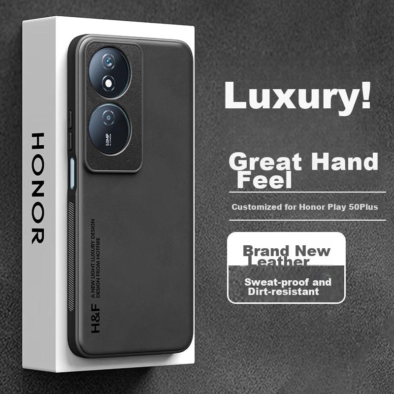 Phone Case for Honor Play 50 Plus, Upgraded Skin-Like Matte Lens Full Protection Silicone Case - Midnight Black