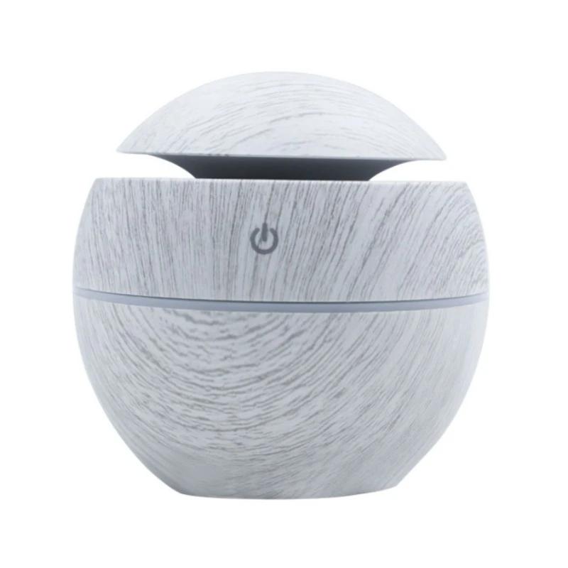 Mini Woodgrain Ultrasonic USB Humidifier and Essential Oil Diffuser Portable Desktop Aromatherapy for Home Office Use