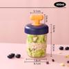 High Value Transparent Glass Oat Cup With Lid And Spoon Good Sealing With Scale Multicolor Optional Breakfast Cup