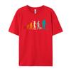 Ice Fishing Evolution Ice Fishing Evolution Joke Tops T Shirt Round Collar Male T Shirt Simple Style TeeShirt Fashionable