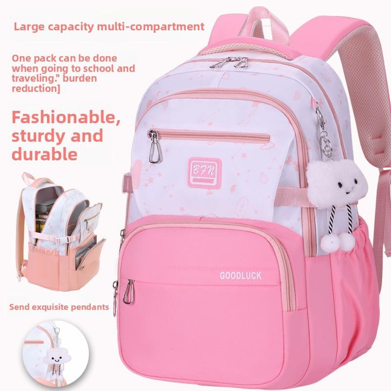 Pendant Clouds School Backpack Middle School Breathable Fabric Commuting Travel