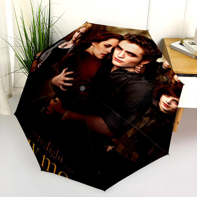 Blood Desire: Vampire Diaries Folding Umbrella Suitable for All Seasons 8 Paraphenoid Bones Umbrella Travel Umbrella