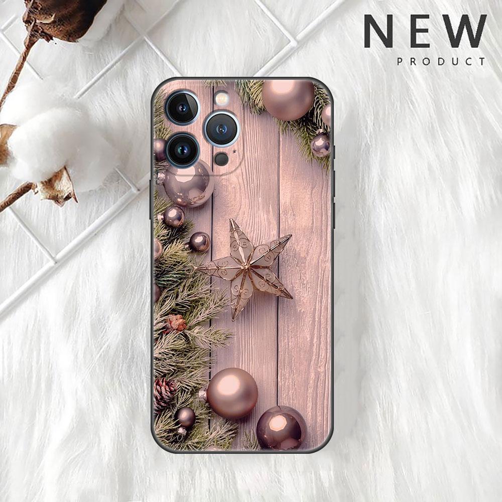 Husă de Crăciun Pentru Apple iPhone 14 11 13 12 Pro 7 Plus XR X XS Max 6 6S 14Pro Max Husă Telefon din Silicon Negru