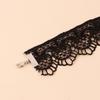 Gothic Lolita Chocker Collar, Japanese Retro Black Lace Multi-layer Chain Necklace