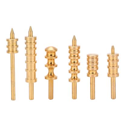 6Pcs Leather Burnisher Brass Slicker Pack Edge Polishing Electric Heating Burnishing Tool