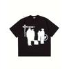 Men'S Y2K Harajuku Graphic T-Shirt - Bold "MORE MONEY MORE LOVERS" Streetwear Tee - Loose Fit Black Shirt with Text - Breathable Everyday Casual Top