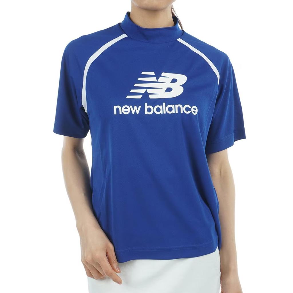 New Balance Short Sleeve Mock Neck Golf Shirt Quick 2 Women's (Moisture Wicking, Drying, Stretch) / 012-5166511 114_Blue [L]