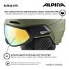ALPINA ALTO Ski and Snowboard Visor Helmet with Mirror Eyeglass Adjustable Size Q-LITE Visor, Compatible, (59-63 Cm)