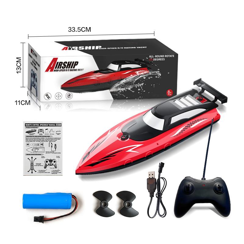 27MHz High Speed Remote Control Boat | Dual Motor Waterproof - Water Speed Boat Child Model Kids Boys Outdoor Pool Toys Gifts
