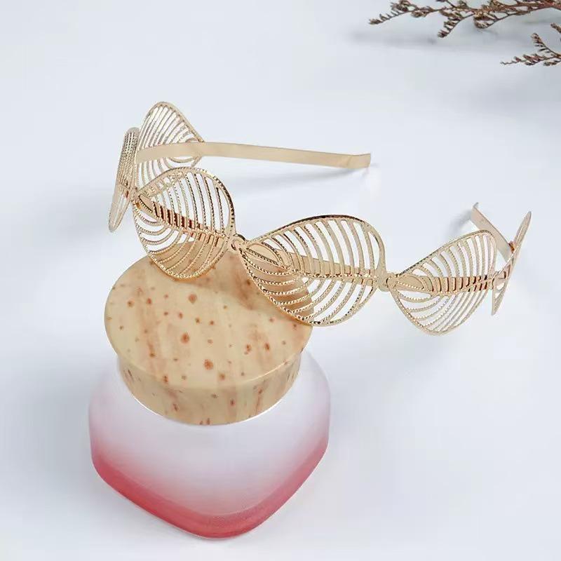 Europäischer & Amerikanischer Hofstil Floral Blatt Metalllegierung Stirnband