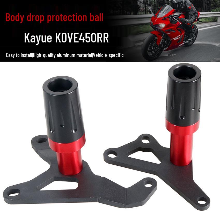 

KOVE 450RR Engine Guard: Anti-Fall Protection Bumper for Modified Body чёрный/серебряный