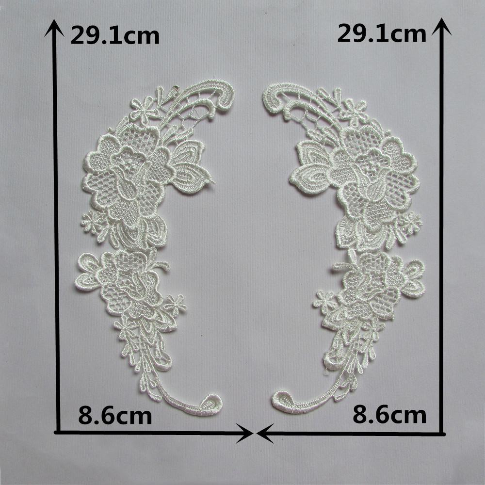 

Вышивка Декоративный Полиэстер Ажурный Цветок Сетка Кружевной Воротник Сделай Сам Шитье Платье Одежда Аксессуары Style 238 (1 pair)