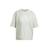 adidas Drop Shoulder Sleeve T Shirt Women's Linen Green HK0508