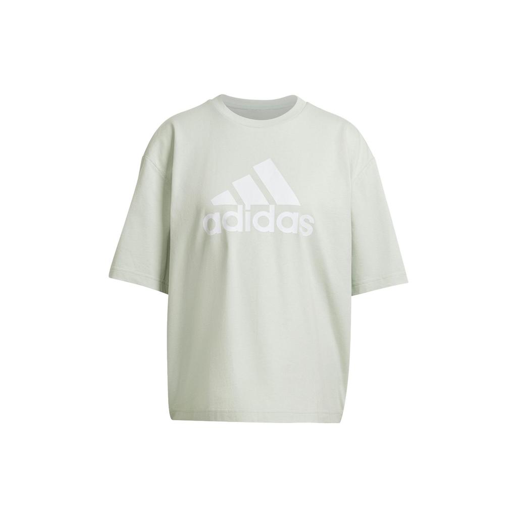 adidas Drop Shoulder Sleeve T Shirt Women's Linen Green HK0508