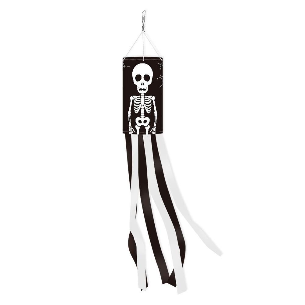 Pumpkin Ghost Pattern Outdoor Props Flags Festival Wind Vane Ghost Party Decorations