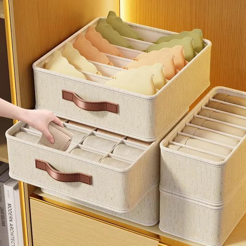Boîte de rangement pour sous-vêtements, chaussettes, soutien-gorge, tiroir, organisateur pour vêtements, cravates, garde-robe, vêtements, chaussettes, organisateur, boîte de séparation d'armoire