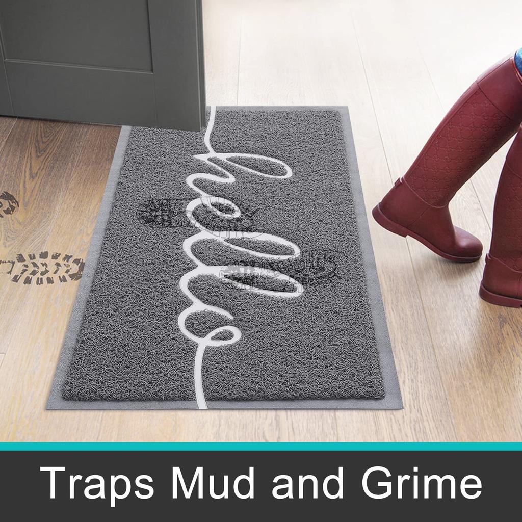 Olanly Absorbent Home Doormats Anti-Slip Indoor Super Soft Resist Dirt Rugs For Entrance Washable Outdoor Door Mats For Entryway