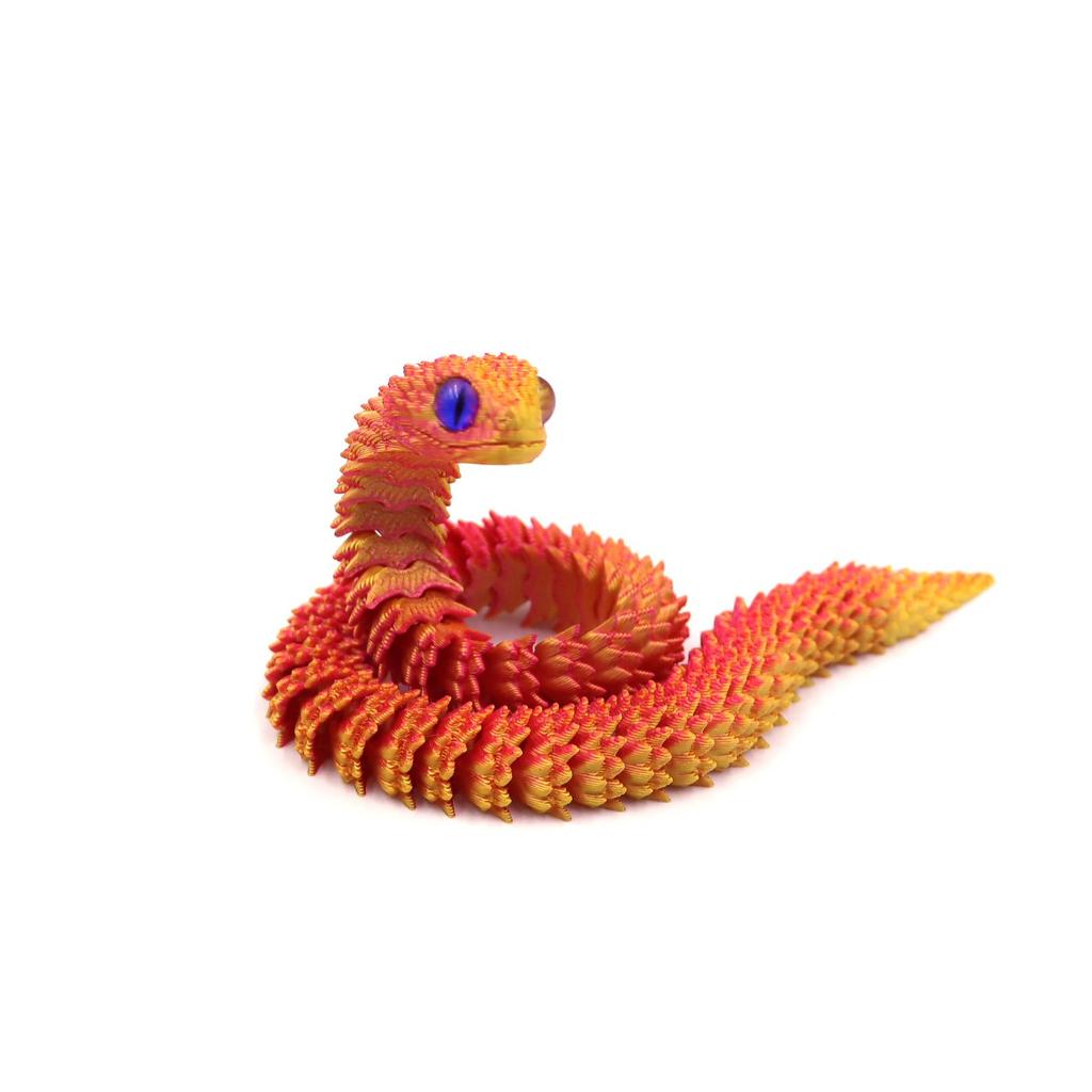 Viper 3D Printed Snake Toy - Creative Animal Model Blind Box for Kids
