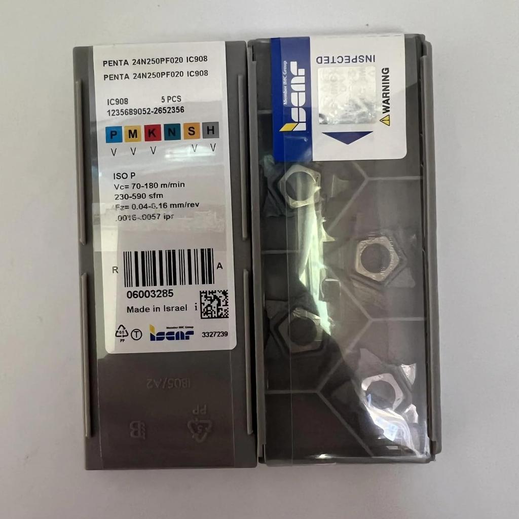 ISCAR / PENTA 24N250PF020 IC908  /Industrial Indexable Carbide Inserts 5 PCS
