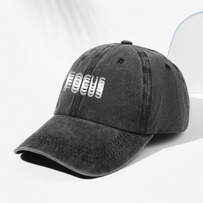 Klassische Unisex-Baseballkappe mit "FOCUS"-Aufdruck, verstellbar für den täglichen Freizeitgebrauch, Outdoor-Sport und Reisen