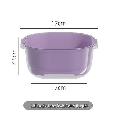 Mini Double-Layer Drain Basket