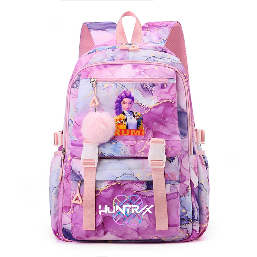 Cartoon Demon Hunters Printed Backpack Schoolbag for Teenager Student Girl Boy Bookbag Large Capacity Waterproof Travel Bag Mochila
