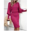 European Style Slim-Fit Knit Dress - Autumn/Winter Hip-Hugging