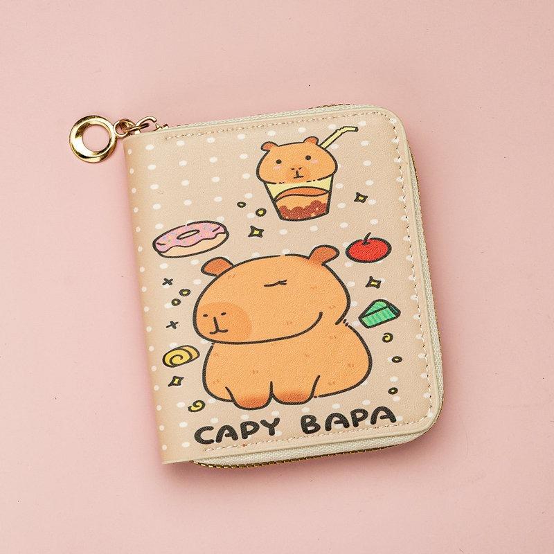 

Короткий кошелек Стильный и простой Многофункциональное отделение для карт Легкий для карт Мультяшный для мелочи Мужской и женский 11*8.5*2