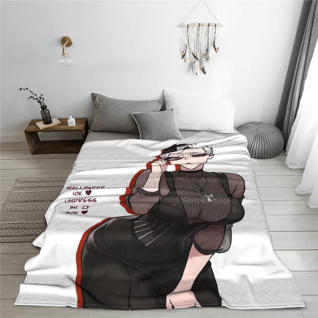 Seiko Ayase Dandadan Weiche Warme Decke Kinder Plüsch Überwurfdecke Muster Sofa Sessel Flanell Tagesdecke Schlafsofa Abdeckung