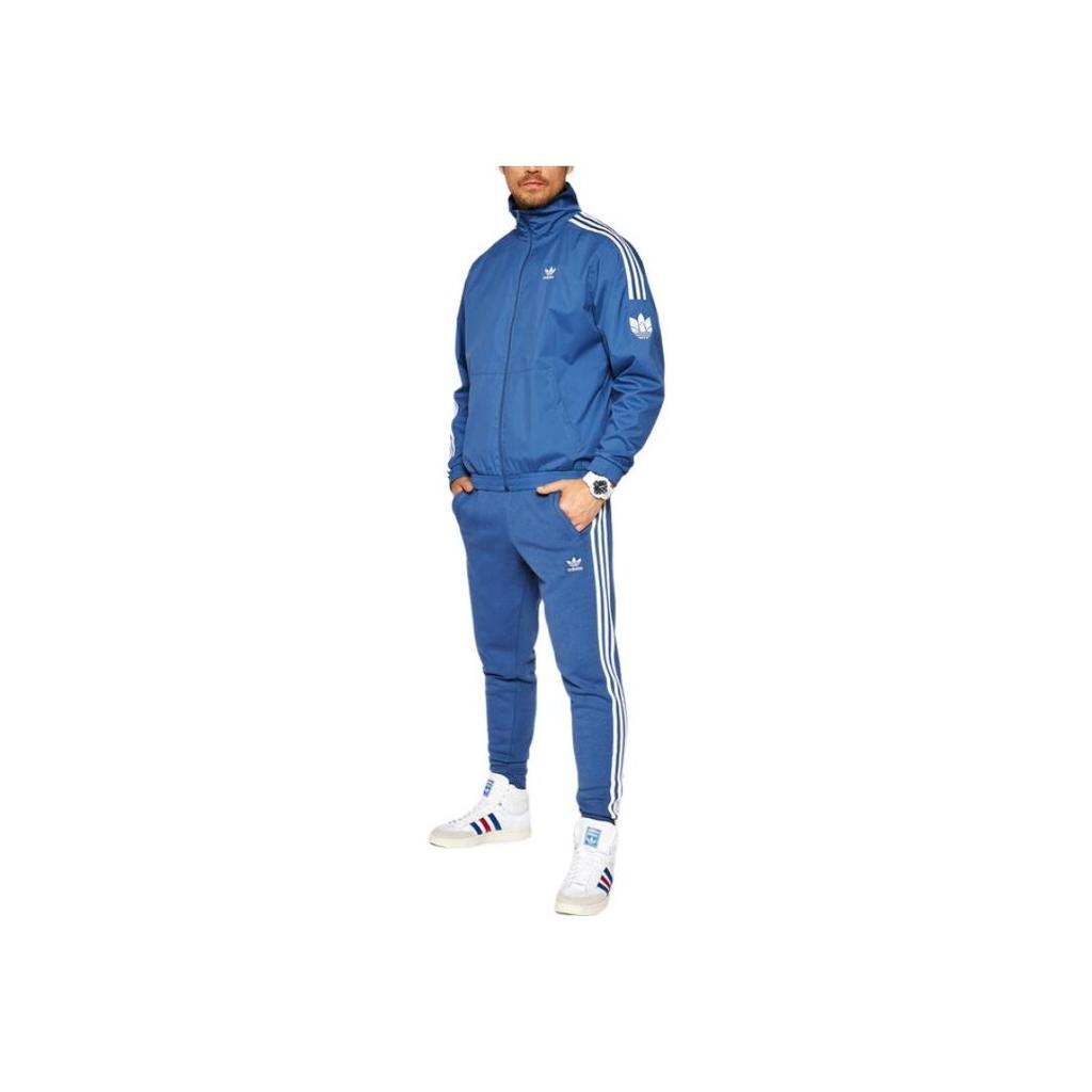 Adidas Three-Stripe Track Zip-Up Jacket With Stand Collar Men Jacket Navy GN3536
