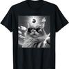 Funny Total Solar Eclipse April 8 2024 Cat Selfie Meme T-Shirt for Men Women Kids