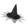 Rose Flower Witch Caps for Adult Wizard Hat Halloween Party Headwear Cloche Hat Holiday Headwear Role Playing Stage Hat