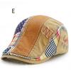 Fashion Unisex Men Newsboy Cabbie Gatsby Flat Cap Cotton Golf Beret Patchwork Hats