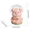 Pig Figurine Resin Statue Home Decoration Creative Cute Ornament Decorative Sculpture for Bookshelf