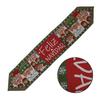 Christmas Table Runner Xmas Printed Tassel Decor Tablecloth Fabric Table Flag for Dining Table Coffee Table Home Kitchen Decor