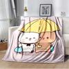 Cute Bubu and Dudu Series Blanket Flannel Cozy Soft Fleece Bedspread Classic Cartoon Blanket,Decke