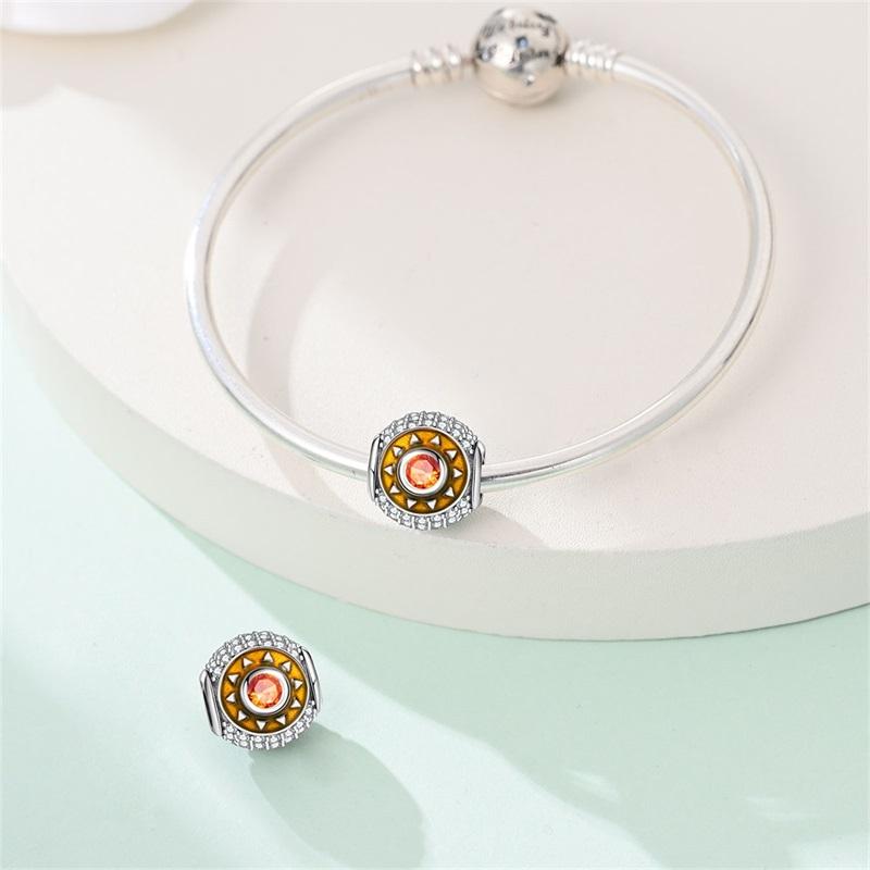 Authentic Charm Bead Charms Copper Sunny Day Bead Charms Compatible With Bracelets Women Jewellery Making Diy Gift